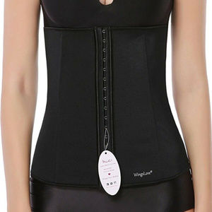 WingsLove Latex Waist Cincher/Shapewear Black XL